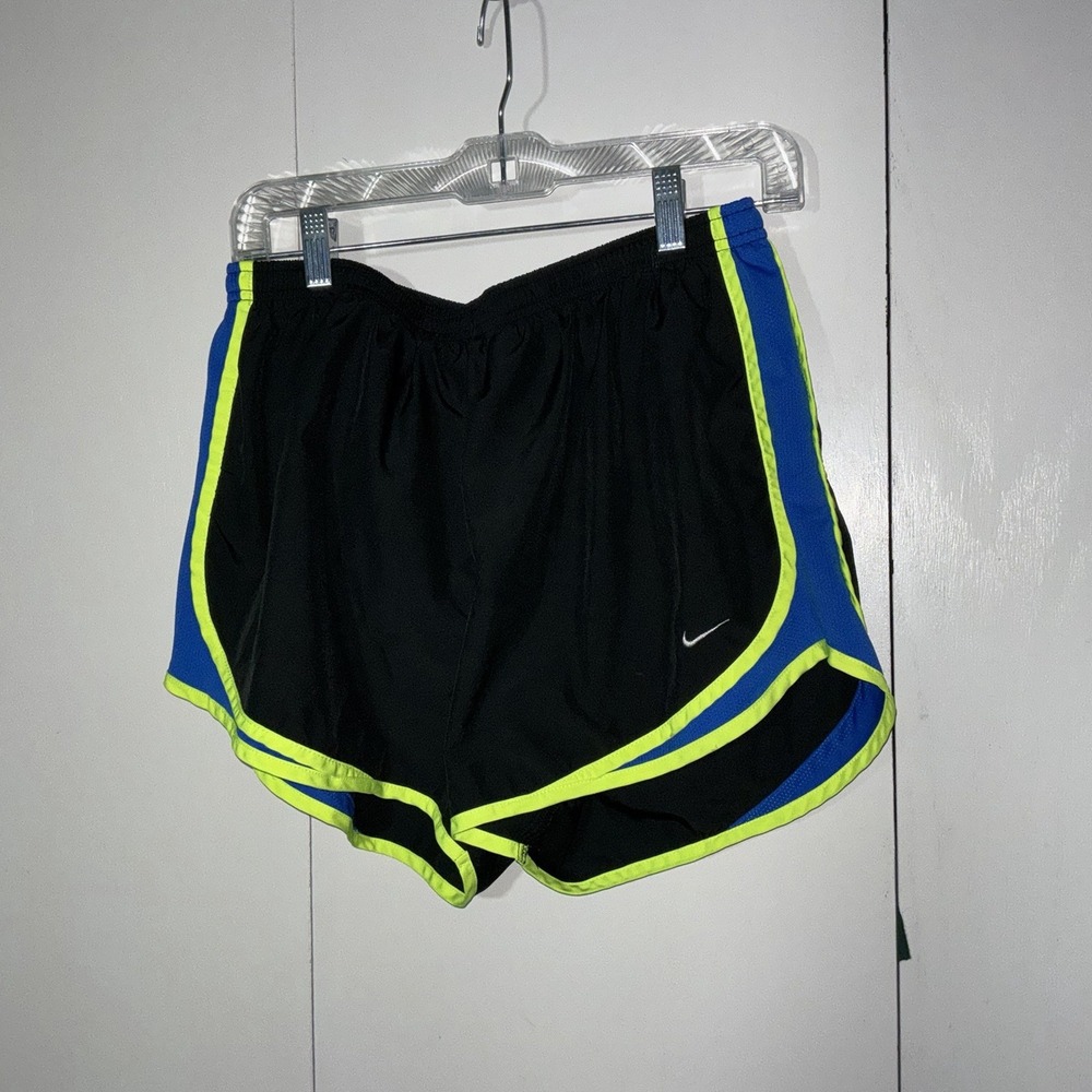 Nike Dri-Fit XL Black With Blue And Green Trim Built In Underwear